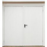 side-hinged garage door